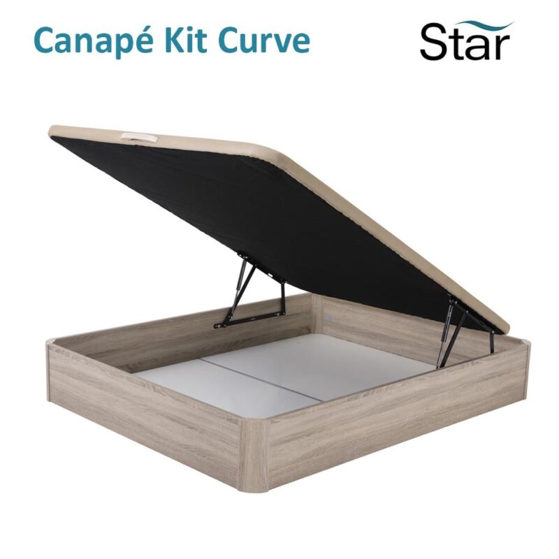 Comprar canapé abatible madera Star Kit Curve color Cambrian